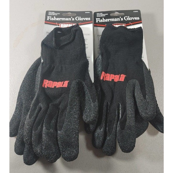 2 PAIRS- RAPALA FISHERMAN'S GLOVES /X- LARGE (A51) - Picture 1 of 3
